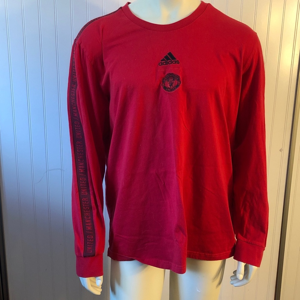 Men’s Manchester United Soccer Logo Cotton Long Sleeve 2XL